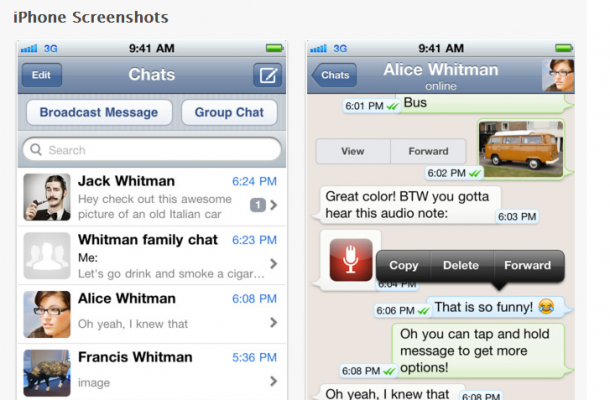 WhatsApp Messenger gratis para usuarios de Apple