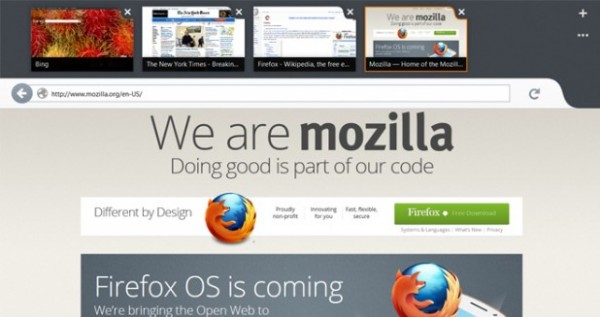 Nuevo Mozilla Firefox para Windows 8