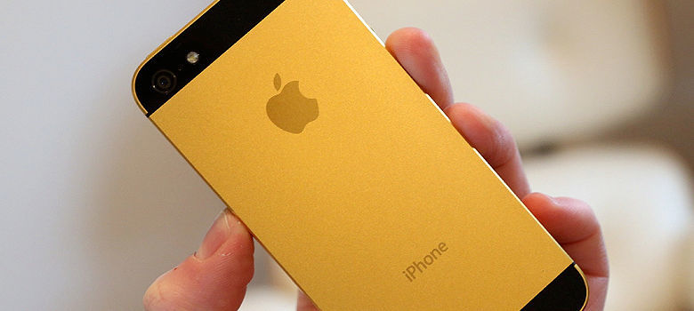 ¿Un iPhone 5S con acabado en oro?